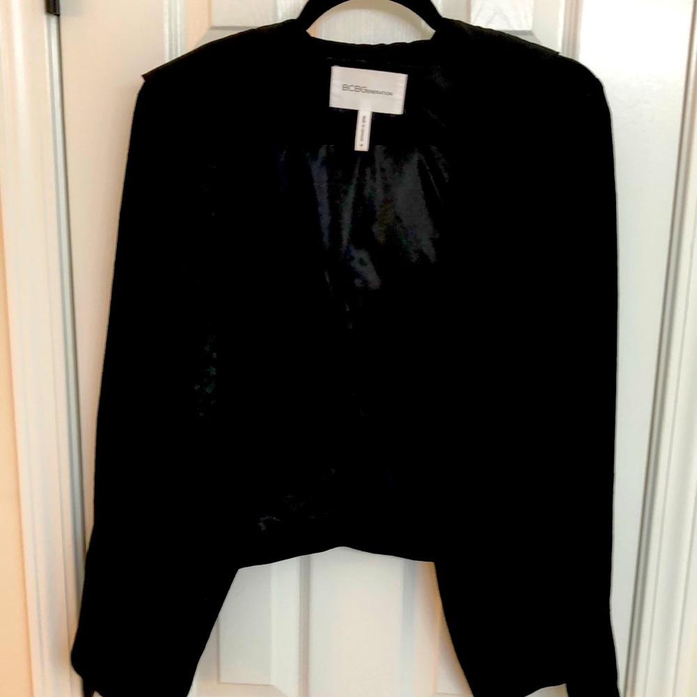 BCBG Velvet Hi-Lo Hoodie Jacket Like New